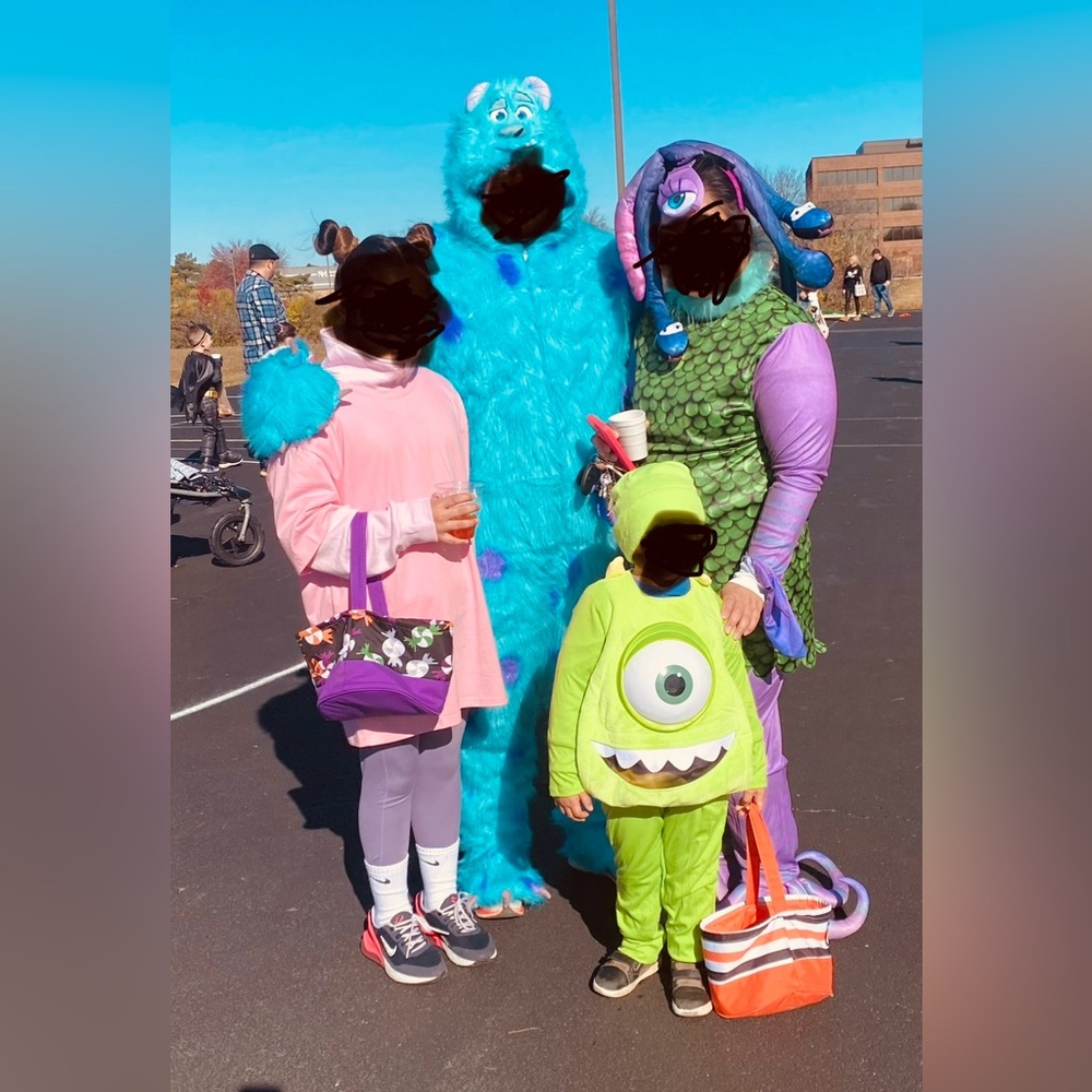 Monsters-Inspired Green Mike Wazowski Kids Hoodie Costume